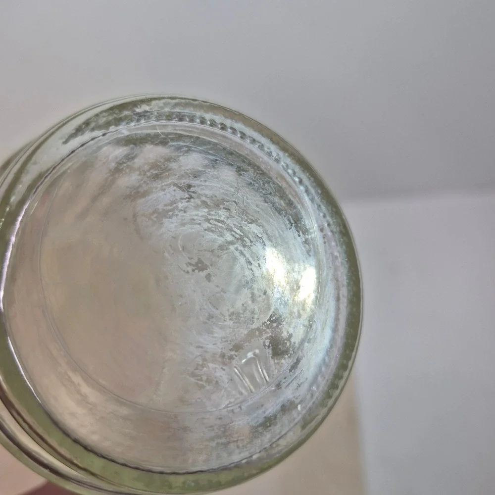 Vintage Ribbed Glass Tumblers Set of 4 Clear Fluted Drinking Glasses 5.5 Inch